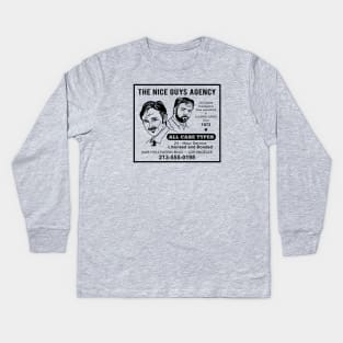 The Nice Guys Agency Newspaper Ad Kids Long Sleeve T-Shirt